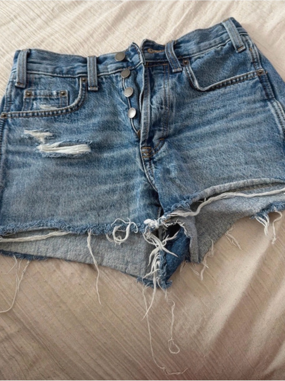 Universal Thread Light Blue Distressed Denim Cutoff Shorts